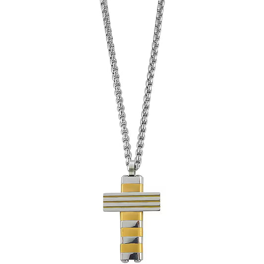 Collar de acero con colgante cruz Acero Inoxidable 316L