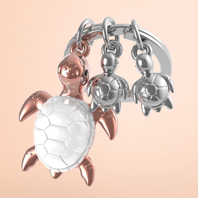 Llavero de Familia de Tortugas