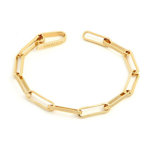 Pulsera Bronce bañado en Oro 24k Eslabones